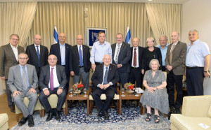 נשיאי האוניברסיטאות והמכללות בפגישה אצל נשיא המדינה